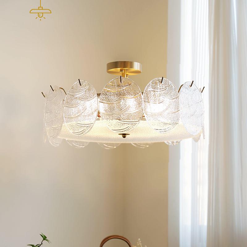 客美简约手工玻璃吸顶灯15意利轻奢式法式复古后现代卧室餐厅厅大