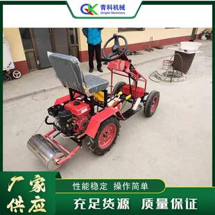 座驾式玉米点播机四轮驱动农作物撒播机小型农作物种植下粒机