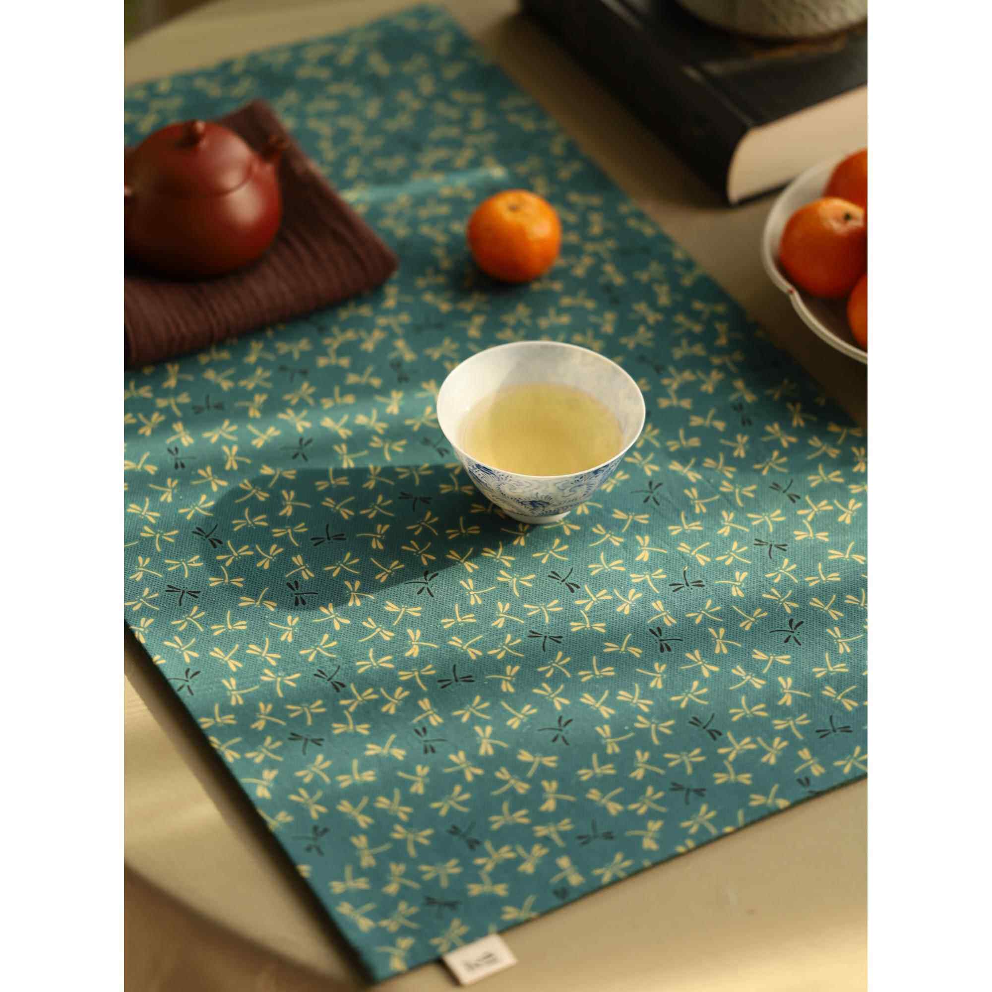 正品古民族风式古典禅意茶席茶布防水茶日桌垫桌旗布织锦桌布艺香