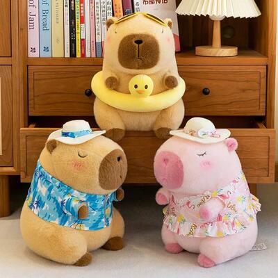 Beachwear Capybara Plush Toy Cute Simulation Yellow Duck Swi