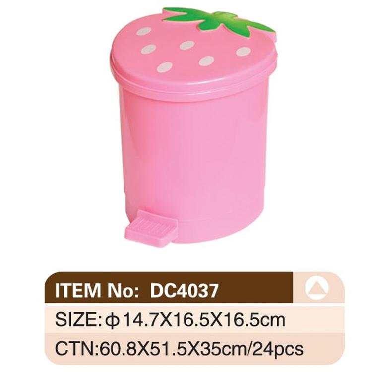 韩式 车载草莓塑料垃圾桶 桌面垃圾桶 卡通垃圾桶 脚踏垃圾桶