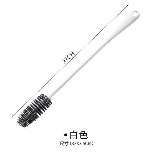 洗杯子神器旋转杯刷奶瓶刷子专用长柄缝隙茶渍清洁硬毛实用毛刷