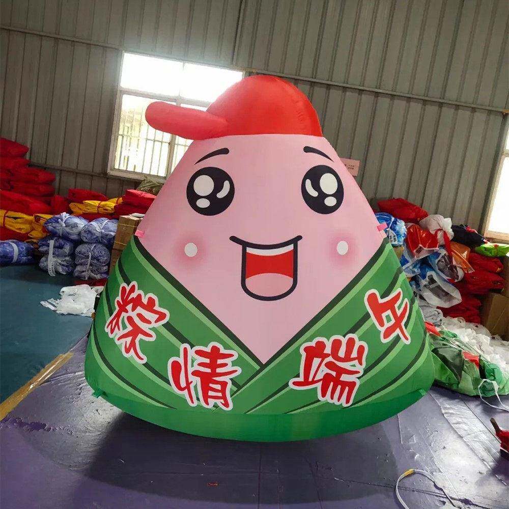 直粽子气模端午节网龙舟模型日商场装饰品红MAGA-102粽子打节供卡