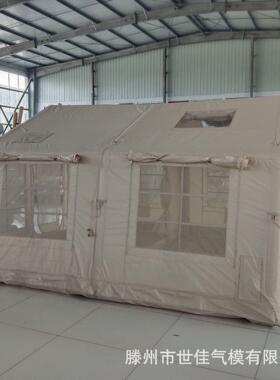 露营室帐篷充气用搭快开一用体式屋脊3-免5人四季通野营FTO二居帐