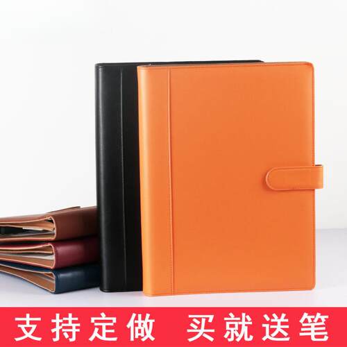 XYBP多功能文件夹皮质夹板透明插页销售夹a4商务经理夹资料夹办公