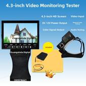 模拟工程宝视频监控测试仪4.3英寸手腕折叠监控工程宝12V输出