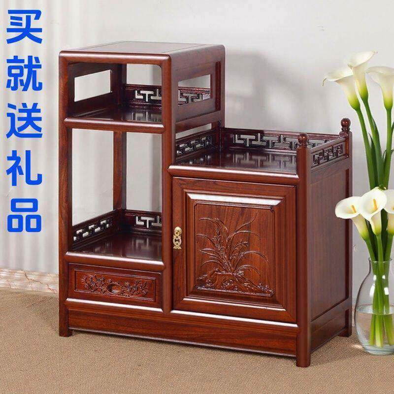 需定制中式餐边柜茶台实木茶叶柜边柜榆木储物茶水柜酒柜厨房小型