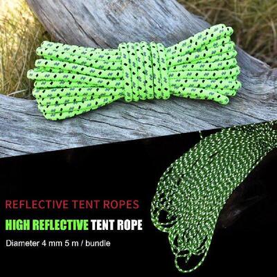 20m 4mm Lanyard Rope Nylon Reflective Camping Tent