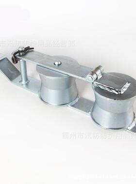 L4151拉线缓松器滑轮 滑轮抱杆吊装缓 单轮双K轮拉松线器松绳器