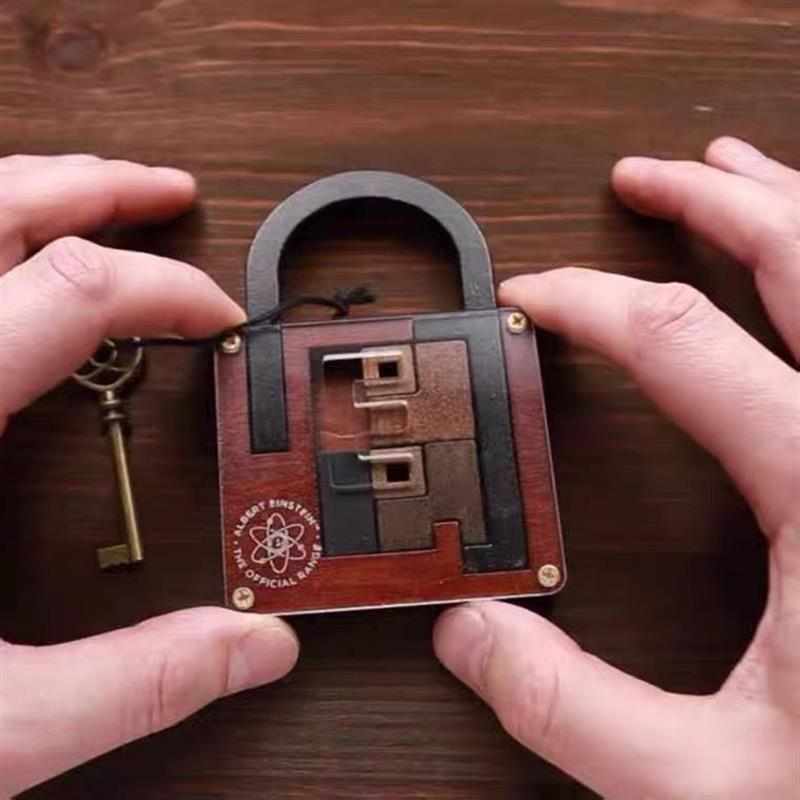 打折爱因斯坦锁立体解密puzzle益智益智大脑趣味烧脑迷宫华容道鲁