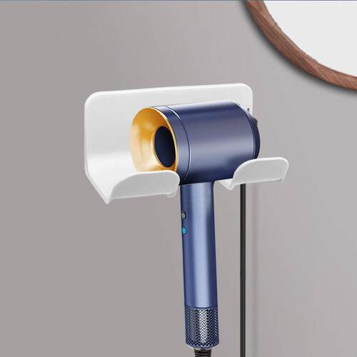 Wall-mounted hair dryer holder for bathroom, simple and mult