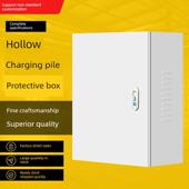 空心无底充电桩保护箱防水防尘底板设计充电桩保护箱切割配电箱