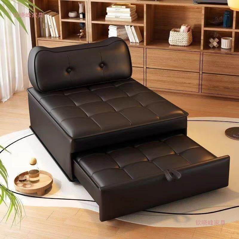 两用双人折叠移动猫耳沙发床客厅单人卧室多功能懒人伸缩床边沙发