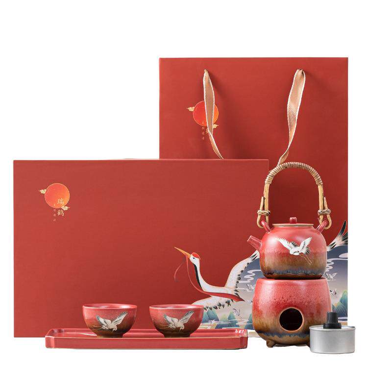 故宫文创茶具围炉煮茶全套家用室内碳火烤茶煮茶壶礼品套装单炉