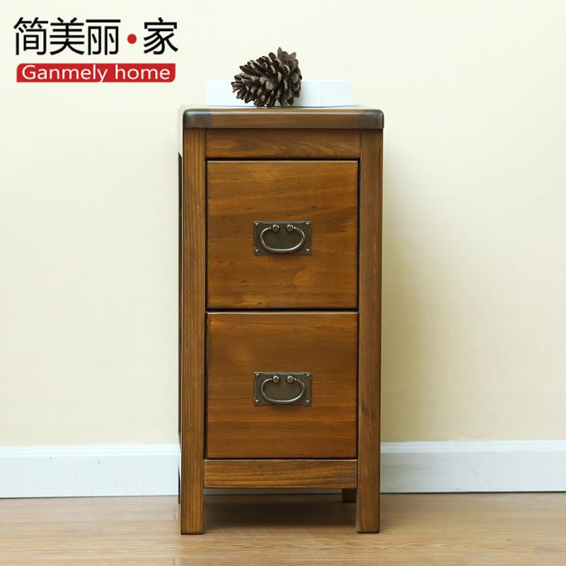 新款超窄床头柜迷小型你式乡村家用JM308美室床边柜卧夹缝斗简易