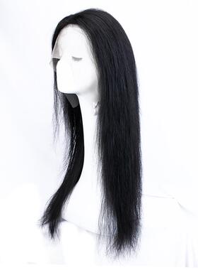 新款许昌整顶真发全假发头女套仿真皮前蕾头丝头套士黑长直真人假