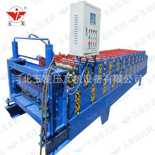 冷弯琉璃瓦角驰屋脊机械设备多板型墙面屋顶双层压瓦机