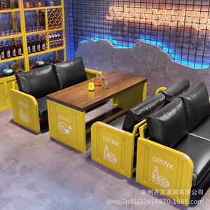 工风酒馆清吧厅吧卡座沙发餐饮齐发家居店咖啡网业红餐烧烤店音乐