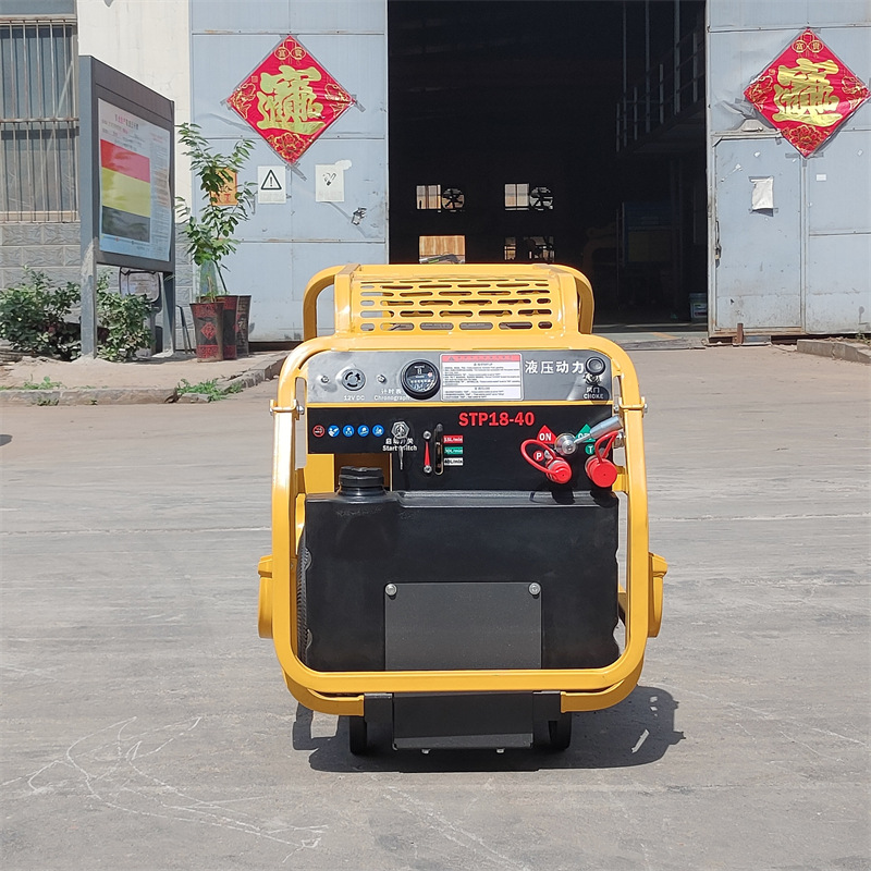 工厂现货供应18马力液压动力站27马力液压泵站可带动水泵和破碎镐