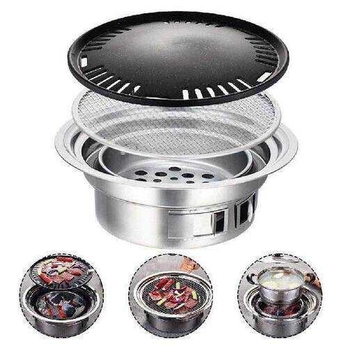 Korean 6Pcs Set Baking Trays Outdoor Picnic Charcoal Grill