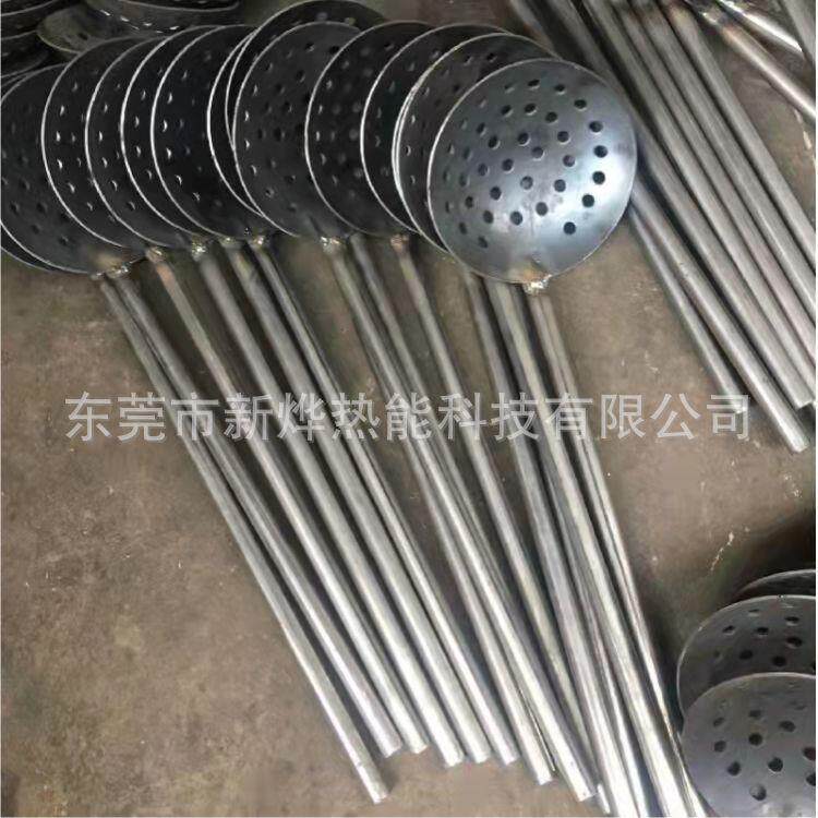 铸铝用舀铝汤勺 舀铝水的勺子 铝合金铸造耗材铝水瓢 不锈钢
