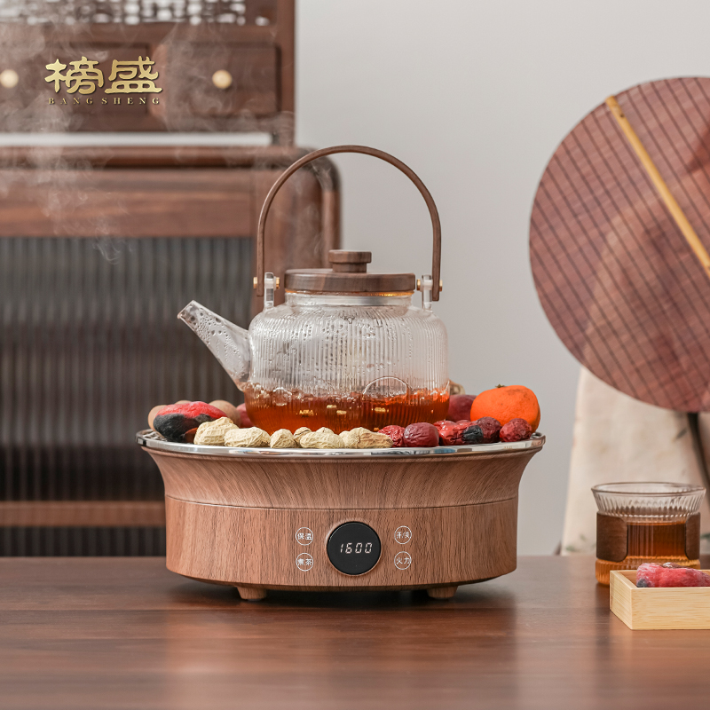 榜盛冬日围炉煮茶器2025新款家用室内全套新中式高端泡茶壶电陶炉