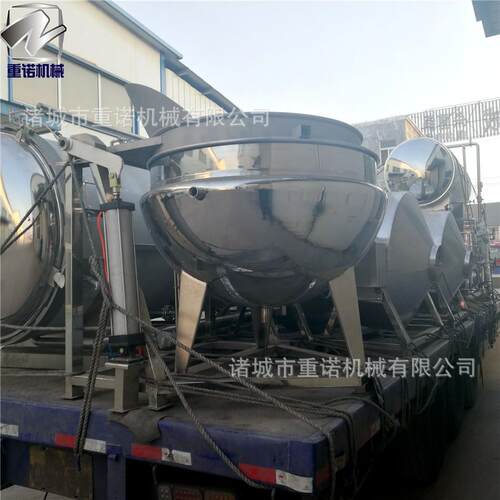 新供应400L桃丁夹层锅 水果罐头熬煮锅 果酱带搅拌蒸煮锅不糊锅