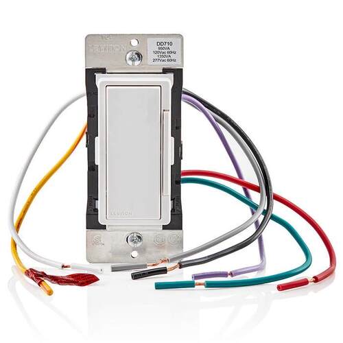 Leviton立维腾DD710-BDZ调光器Decora 0-10V LED数字调光开关