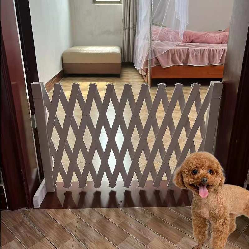 拦猫狗狗围栏栅栏户外室内小型犬护栏幼儿园种植区阳台防腐木篱笆