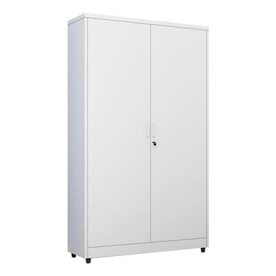 钢制杂物收纳柜储物柜卧室夹缝铁皮柜单门更衣柜落地书柜防潮带锁