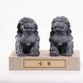 客厅装 新现代摆件创意玄关禅意书档 饰品茶室电视柜软狮子办公中式