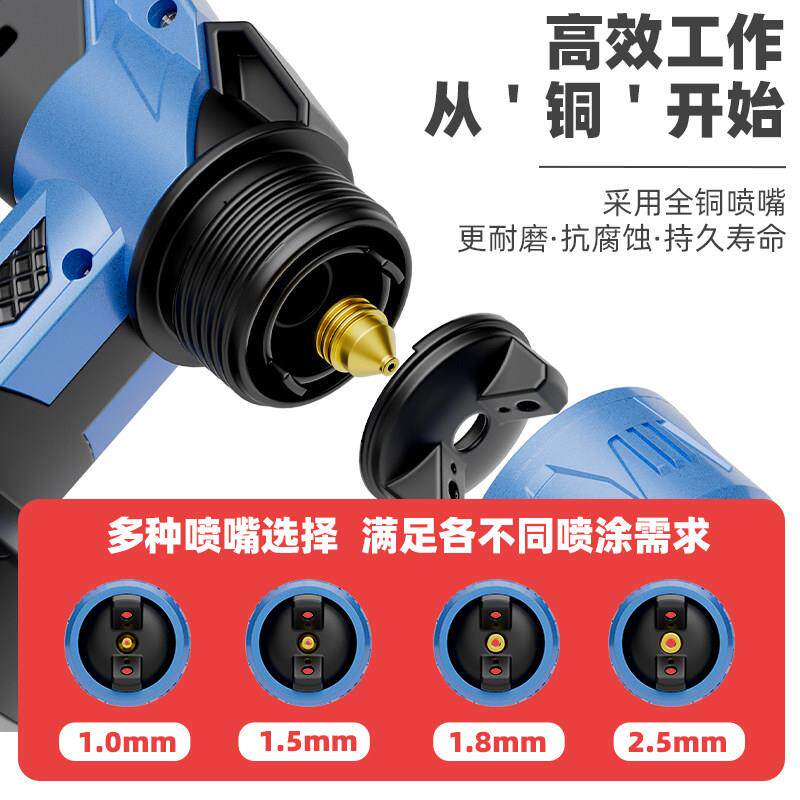 电喷SGEC漆枪锂电充喷电式家用小型动乳胶漆油漆喷涂机枪器喷墙面
