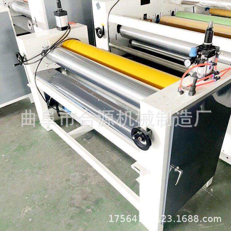 定制木条薄木皮双面涂胶机 凹凸面模压门板过胶机