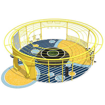 户外大型定制不锈钢滑梯儿童友好公园小区景区无动力游乐设备厂家