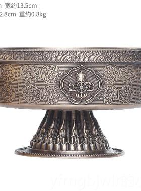 新款加厚黄铜水陆供财神佛像摆五供姓红黄财白绿黑宝件天王八吉祥