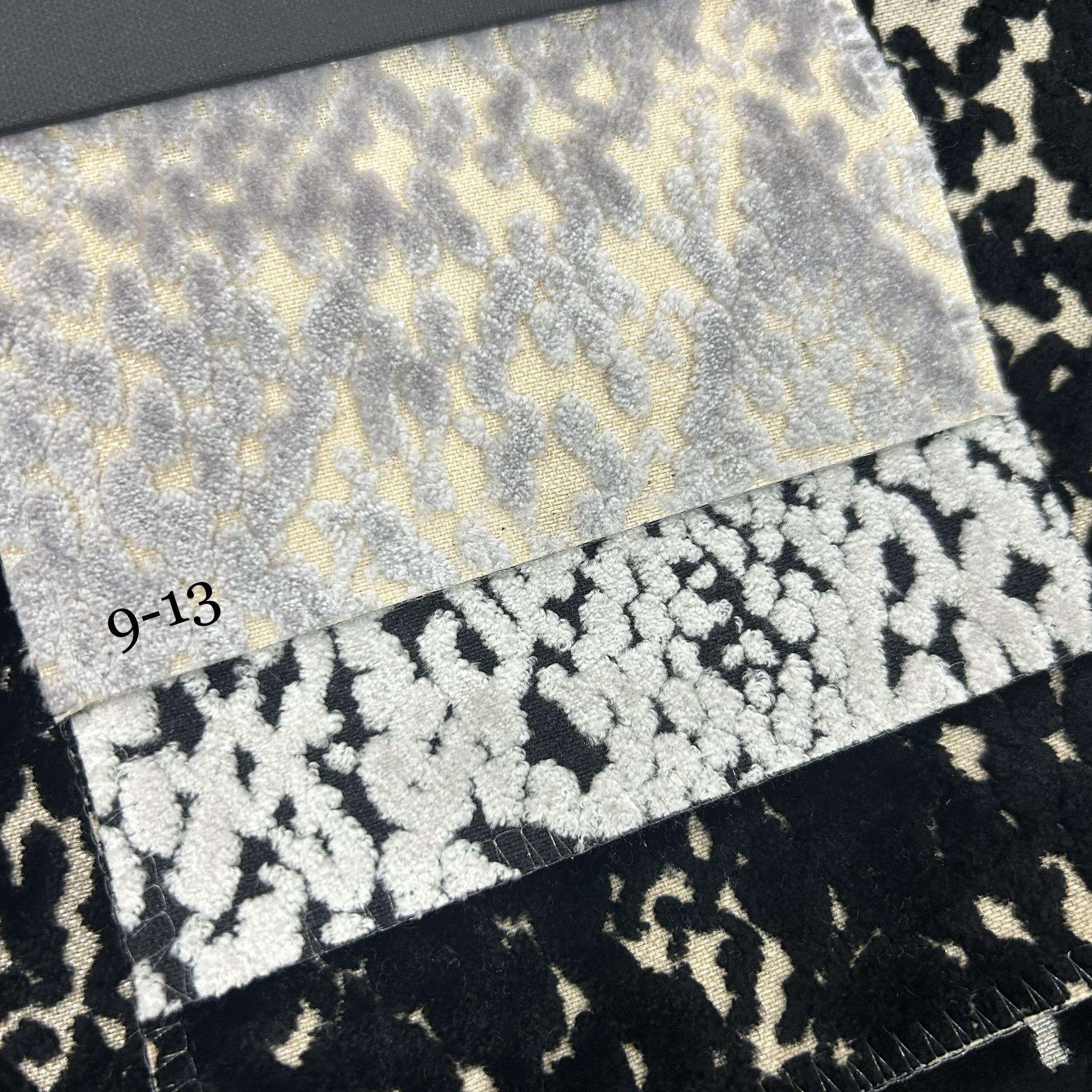 割绒几何图案面料割绒凹凸绒布软装样板房沙发布抱枕布面料
