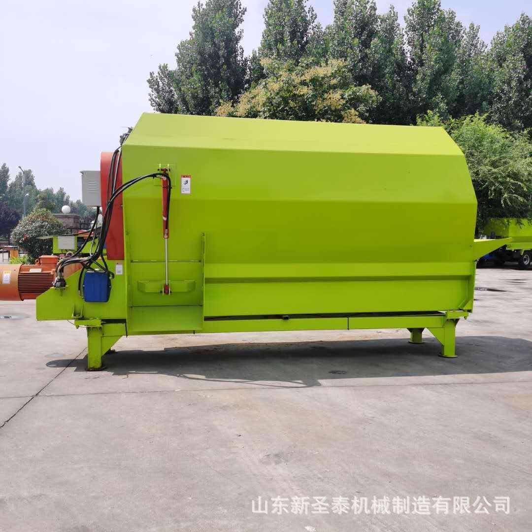 全混合日粮搅拌机牛场设备自动称重卧式日粮搅拌机混合饲料机