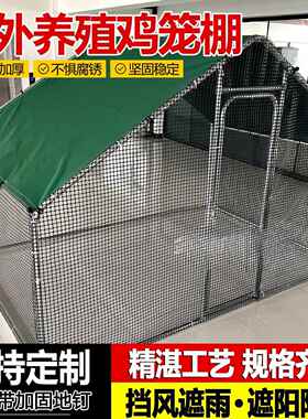 鸡室外家用养鸡遮雨棚户大号舍家禽养殖笼棚KTD笼搭建孔雀鹅鸭鸡