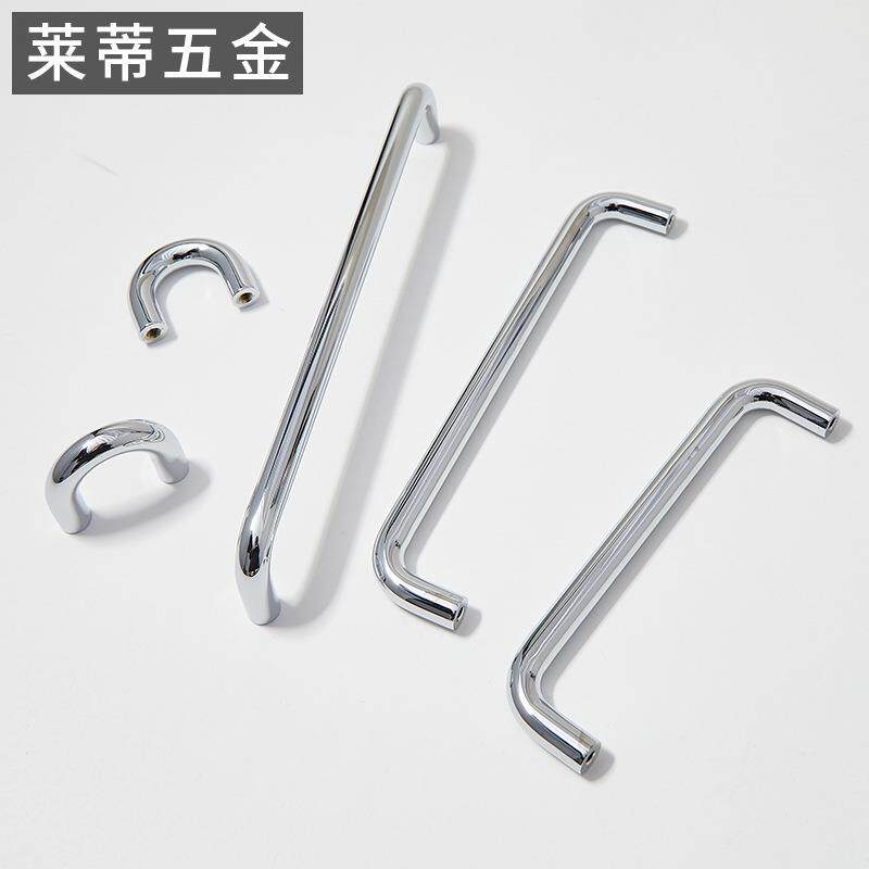 黄铜意式极简门把手衣柜门鞋柜橱柜抽屉银色法式奶油风长条小拉手