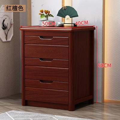 9全CF76TS56H实木床头柜胡桃木收纳物柜现代中式三抽斗室柜加锁卧