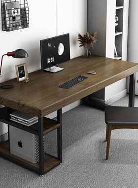 实木老电脑桌卧室小户型家台式桌学生字台电竞板桌办VMK公用桌工