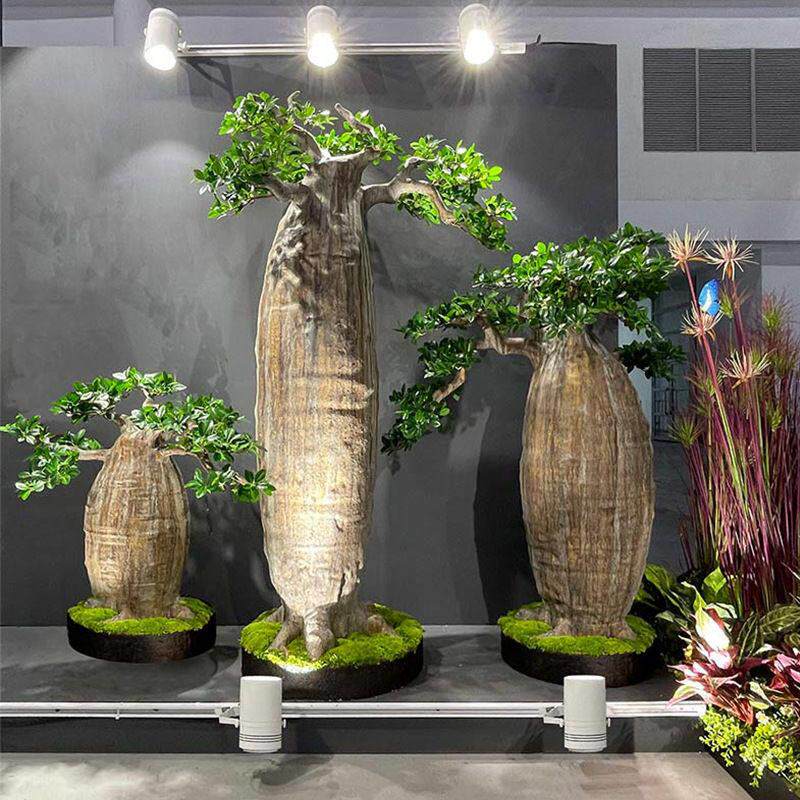 仿真树仿真非洲猴面包树绿植盆栽大型落地摆件装饰玻璃钢大树假树
