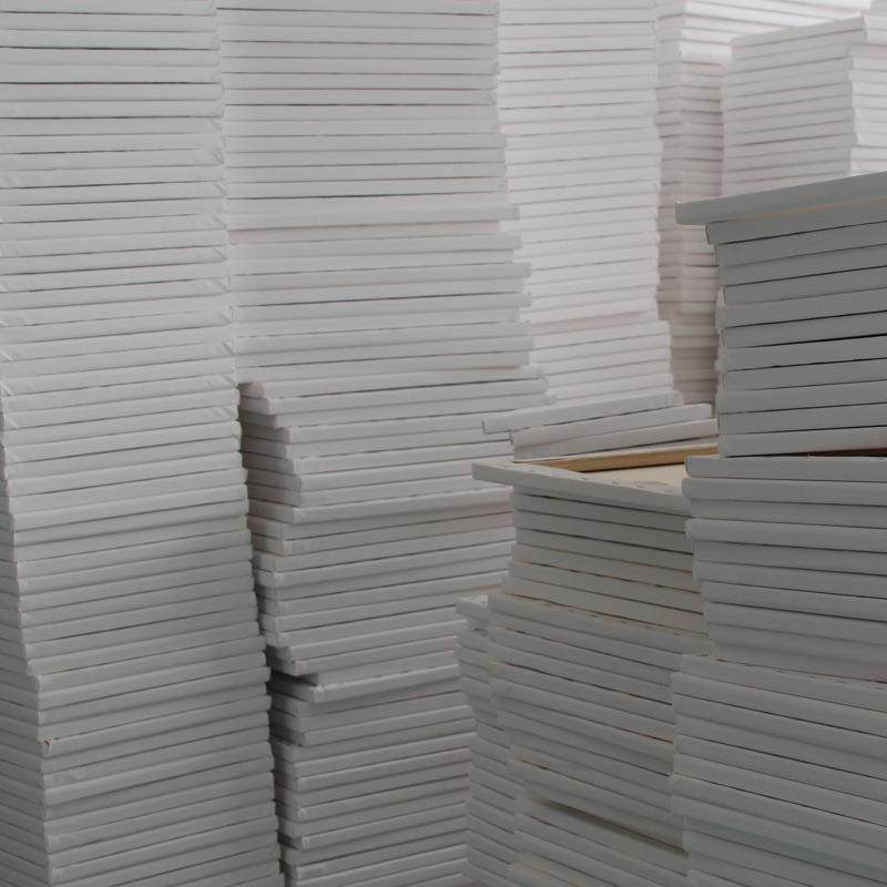 空白画板中粗纹40*40实木纯棉油画框艺术家油画布框丙烯画框