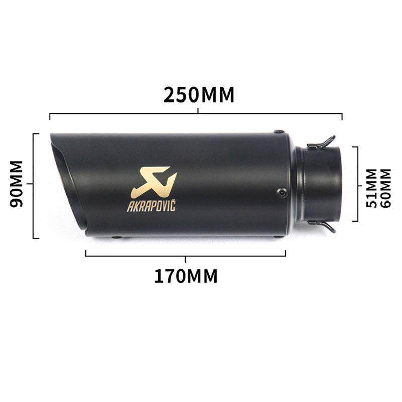 摩托改装小忍者250/400 Z750 ZX6R改装天蝎炸街51mm 60mm排气管