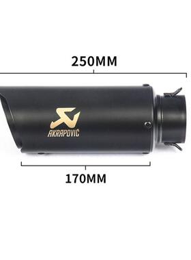 摩托改装小忍者250/400 Z750 ZX6R改装天蝎炸街51mm 60mm排气管
