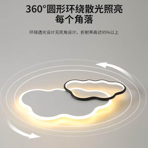新款直销卧室灯新款现代简约极简书房护眼家用主卧房间吸顶灯具LE