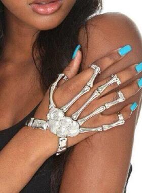 punk exaggerated skeleton ghost claw bracelet halloween 鬼爪
