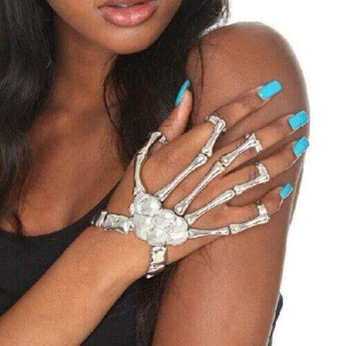 punk exaggerated skeleton ghost claw bracelet halloween 鬼爪