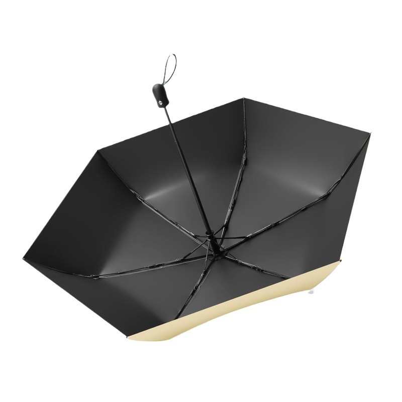 超轻羽毛伞定制三折纤维晴雨两用铅笔伞遮阳伞印图案logo外贸日韩