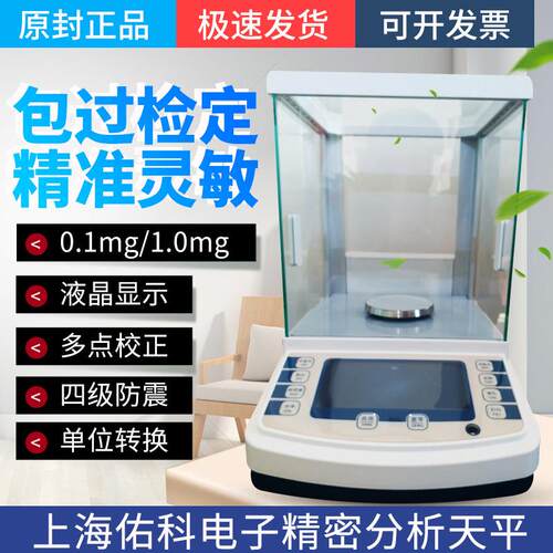 上海佑科电子精密分析天平万分千分之一GLFA1004B/2004B JA1003N